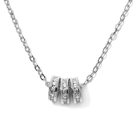0.42ct Absolute™ 3-Circle Pendant 18" Necklace