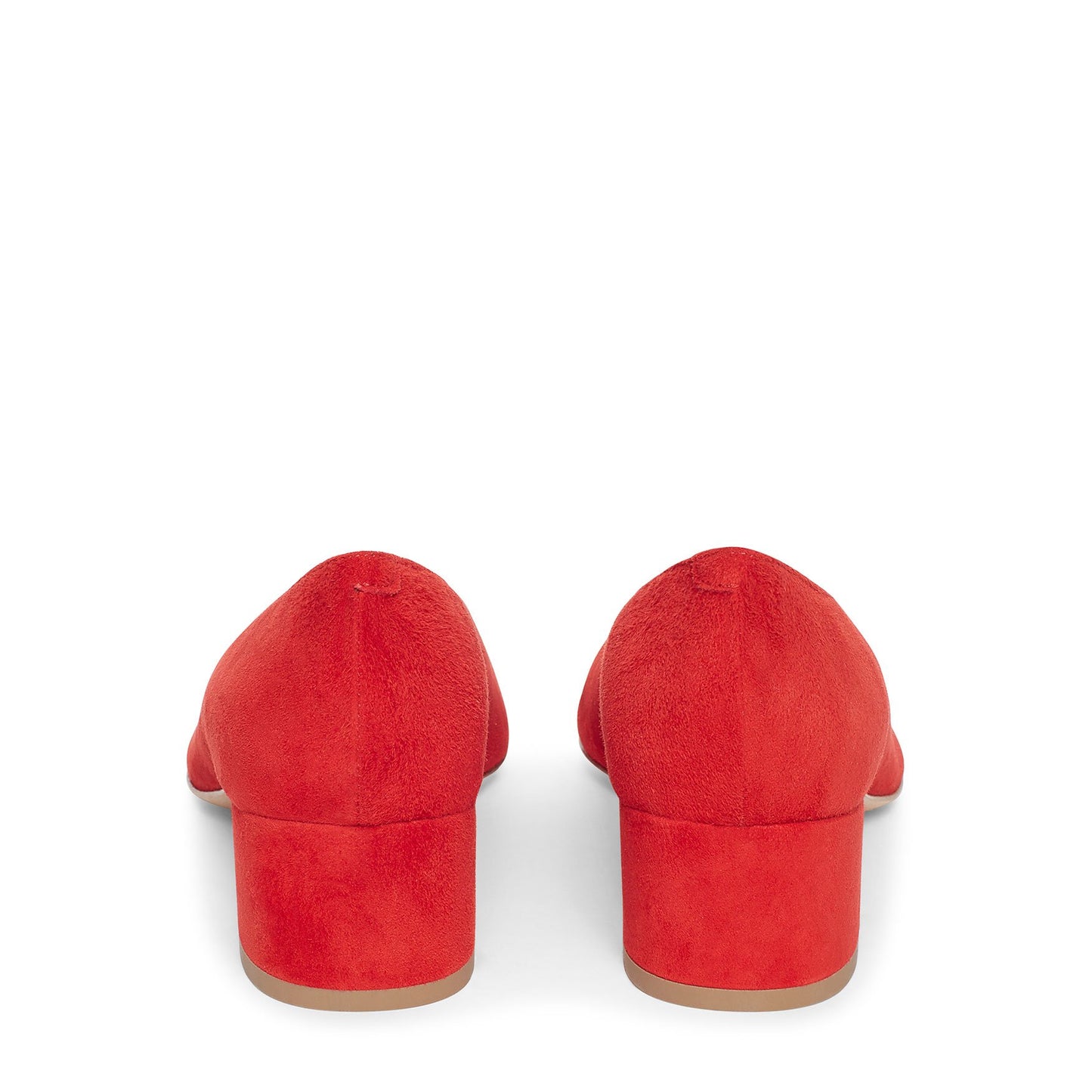 Suede 40mm Ballerina Pump - Flamma - Mansur Gavriel. Designed in NYC, made in Italy.