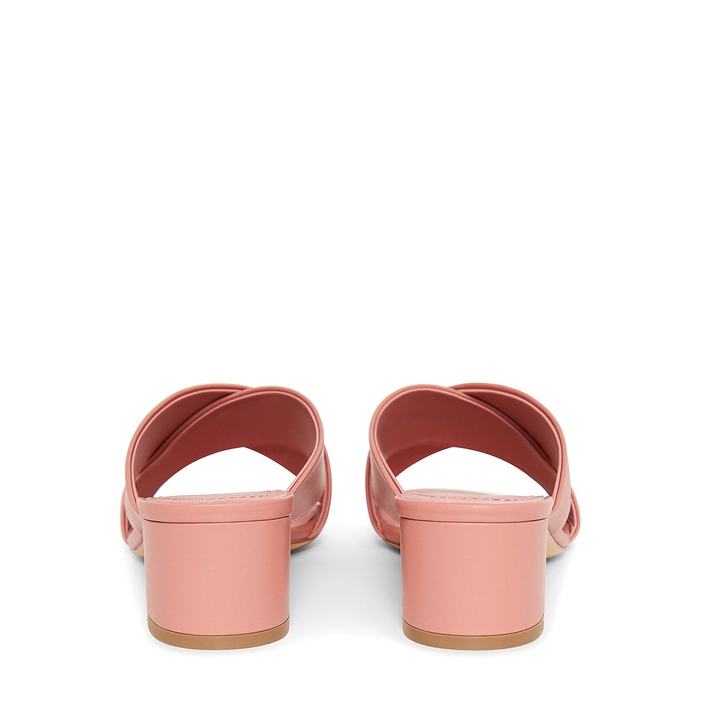 Calf 40mm Crossover Sandal - Blush - Mansur Gavriel. Designed in NYC, made in Italy.