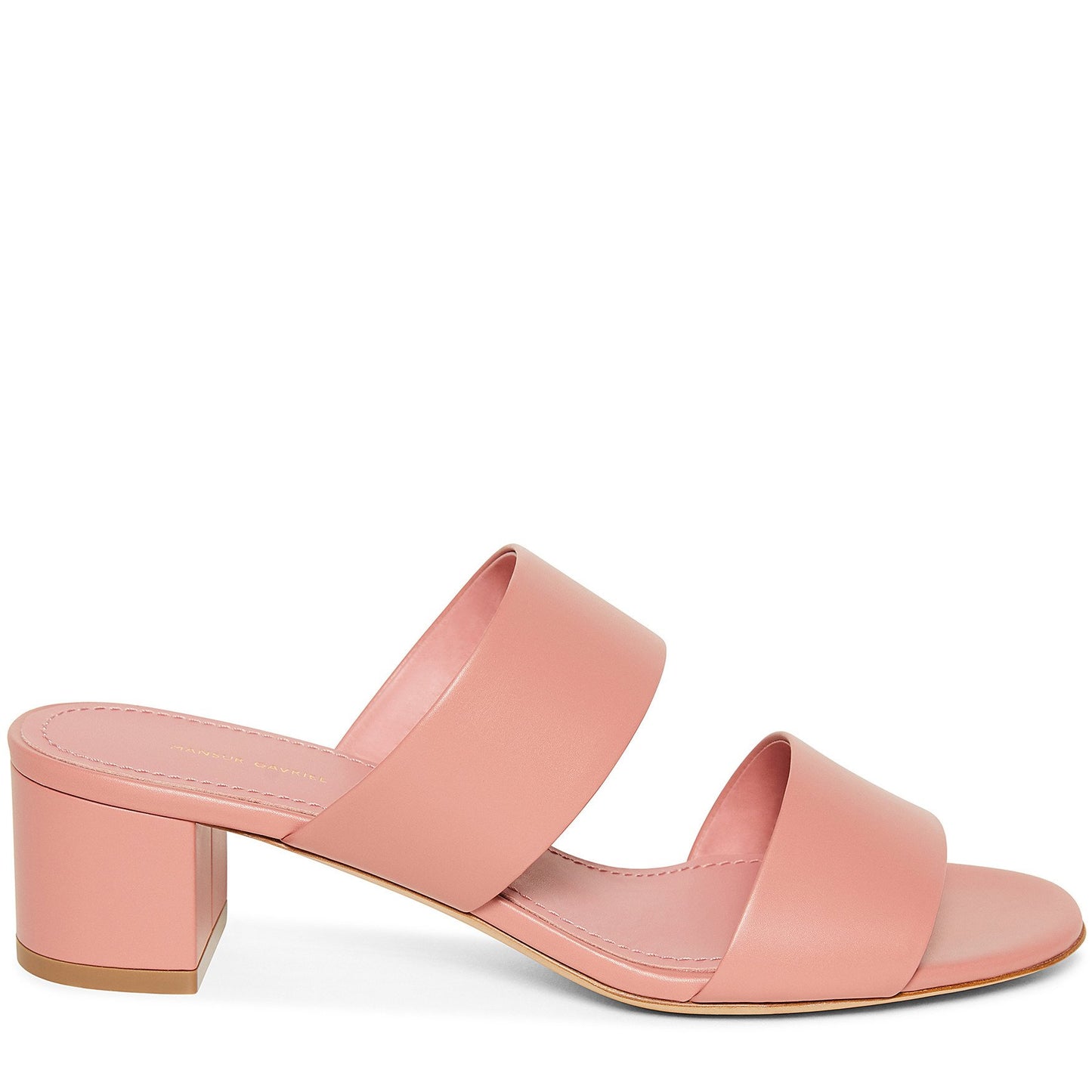 Calf 40mm Double Strap Sandal - Blush