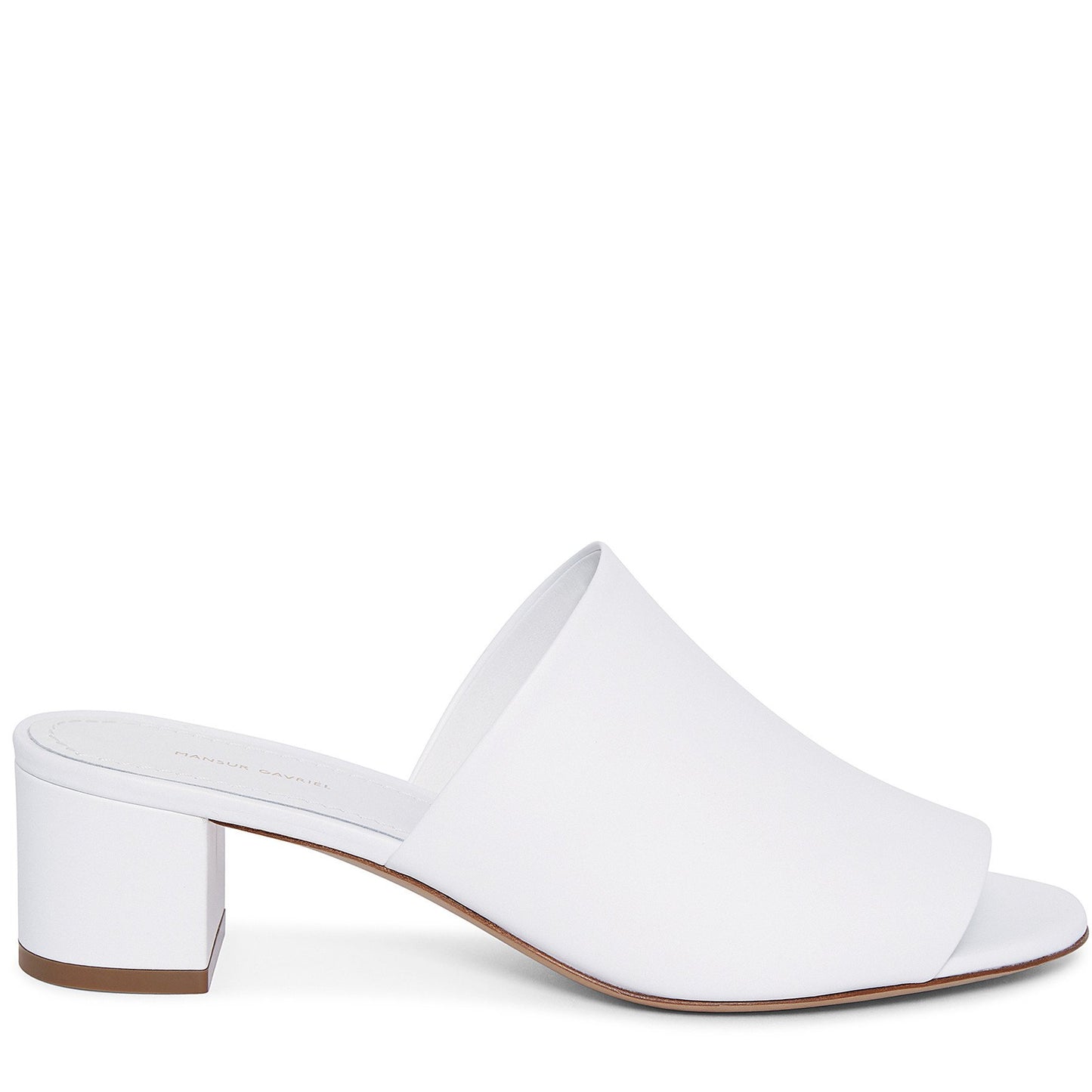 Calf 40mm Mule - White