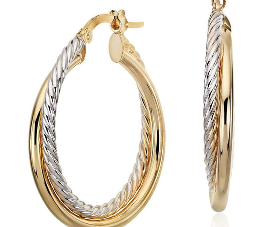 Twisted Hoop Earrings