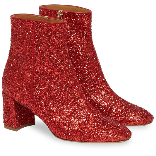 Glitter 65MM Ankle Boot - Flamma