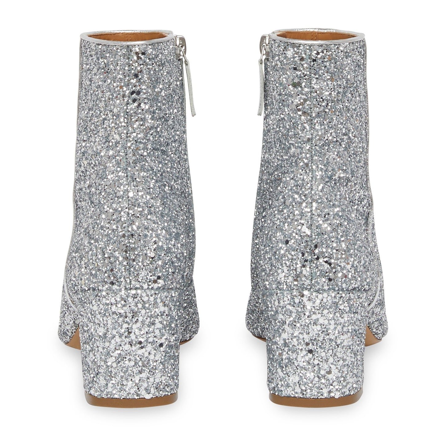 Glitter 65MM Ankle Boot - Silver