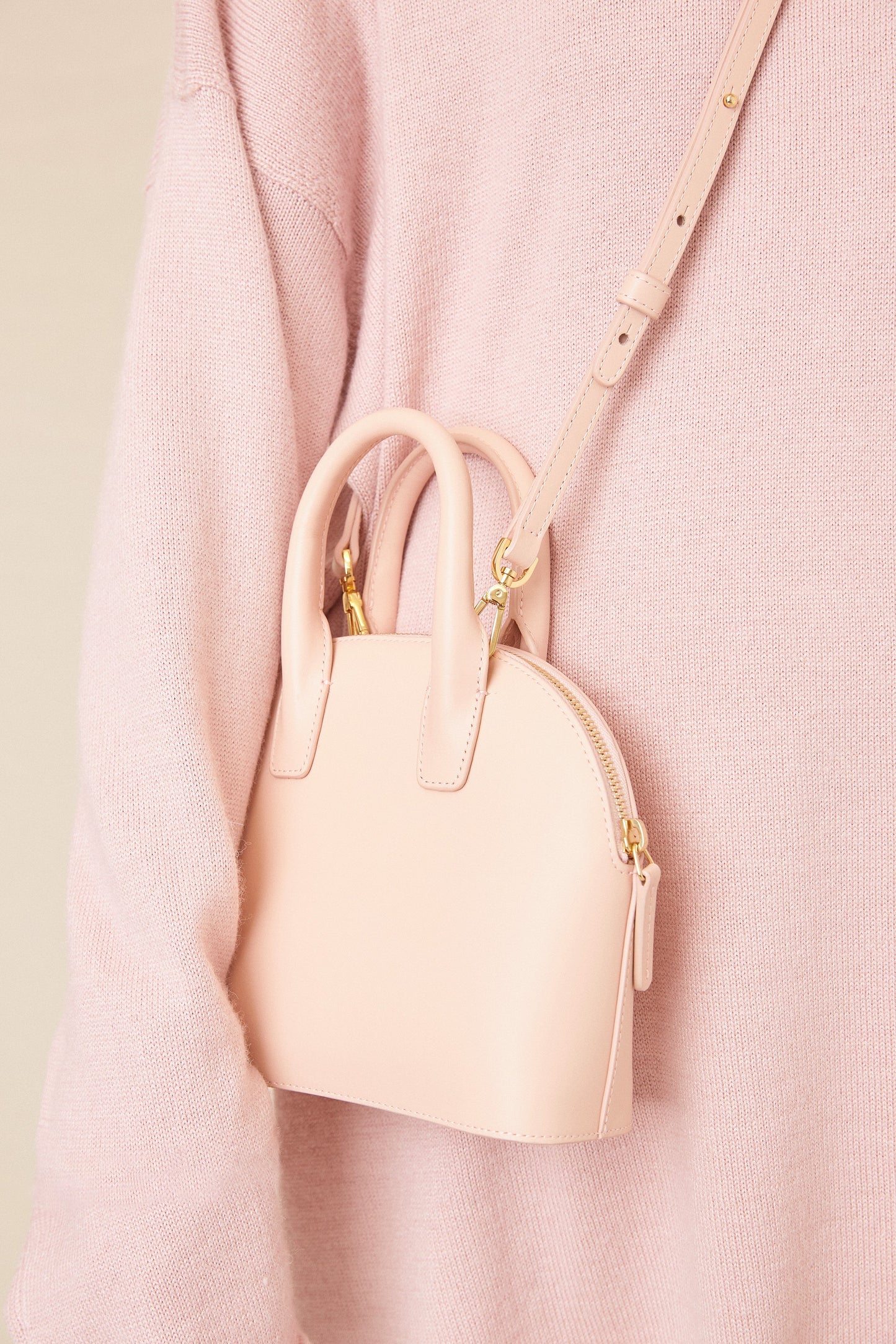 Alpaca Silk Oversized Funnel Neck - Rosa