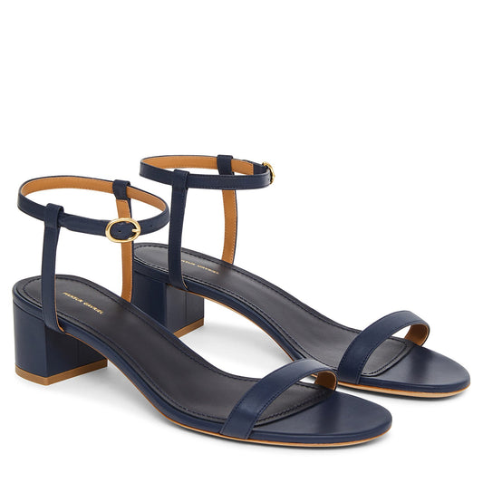 Lamb Ankle Strap Sandal - Blu - Mansur Gavriel. Designed in NYC, made in Italy.