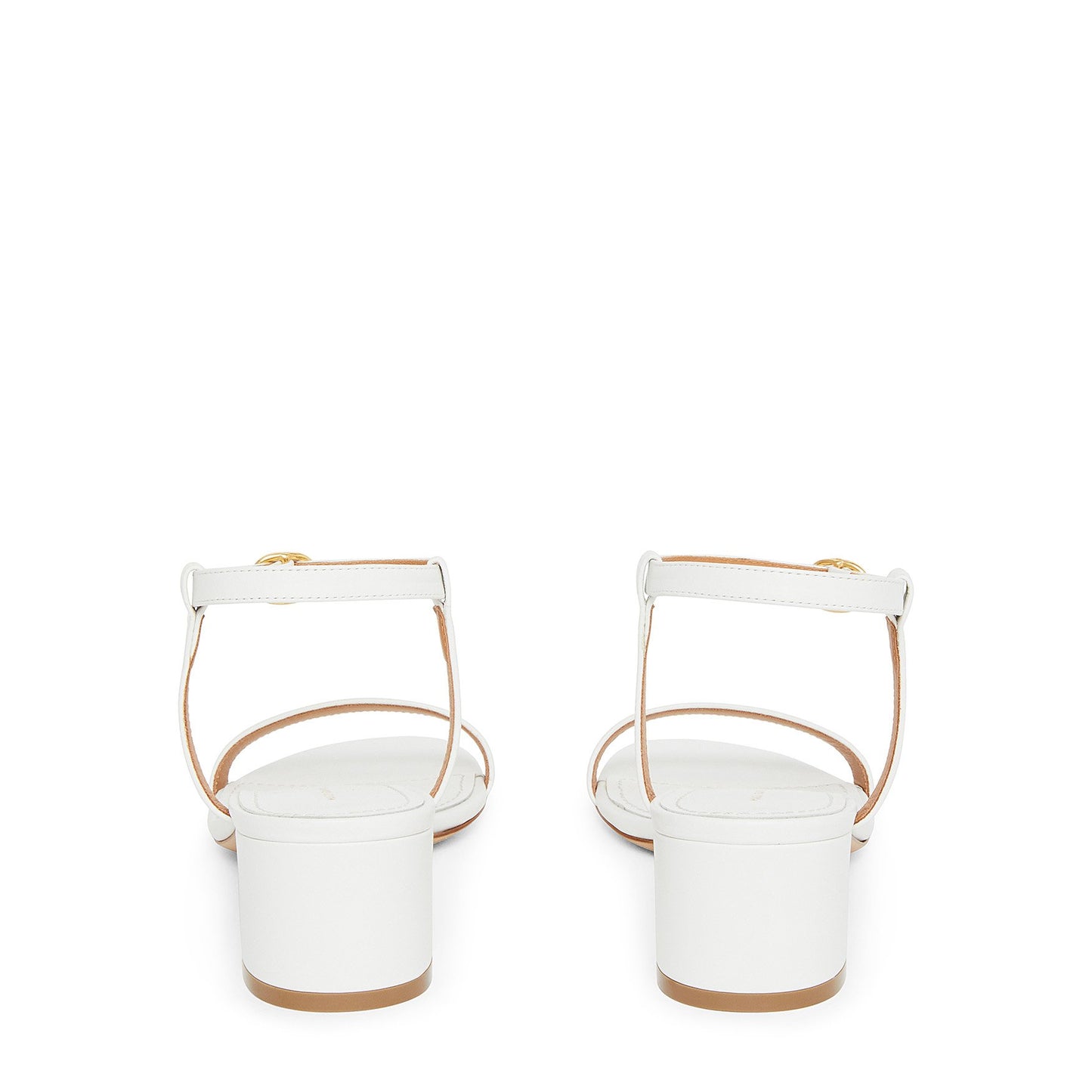 Lamb Ankle Strap Sandal - White - Mansur Gavriel. Designed in NYC, made in Italy.