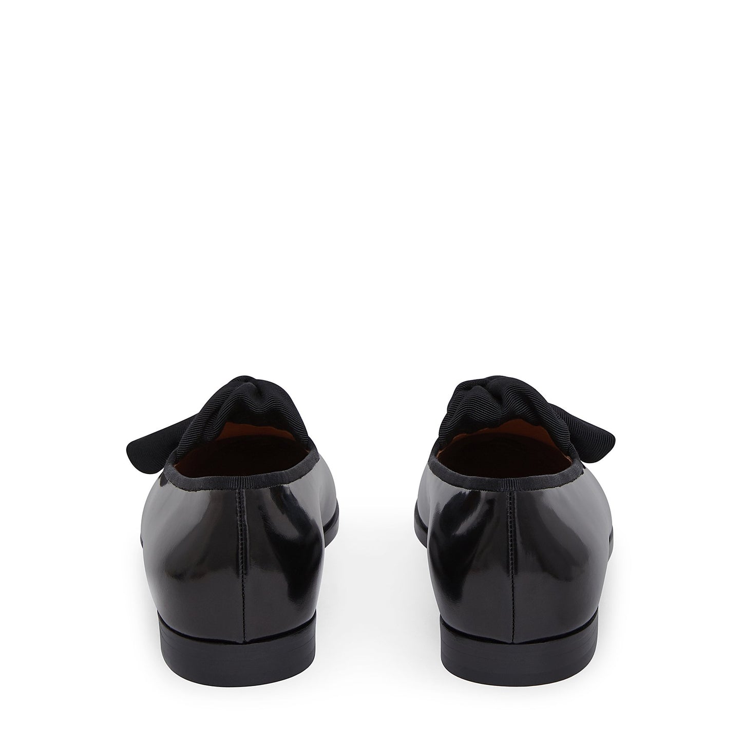 Spazzolato Bow Flat - Black - Mansur Gavriel. Designed in NYC, made in Italy.