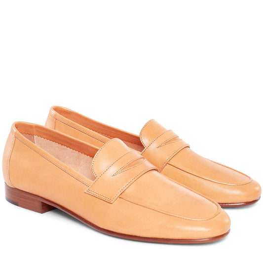 Vegetable Tanned Classic Loafer - Cammello - Mansur Gavriel. Designed in NYC, made in Italy.