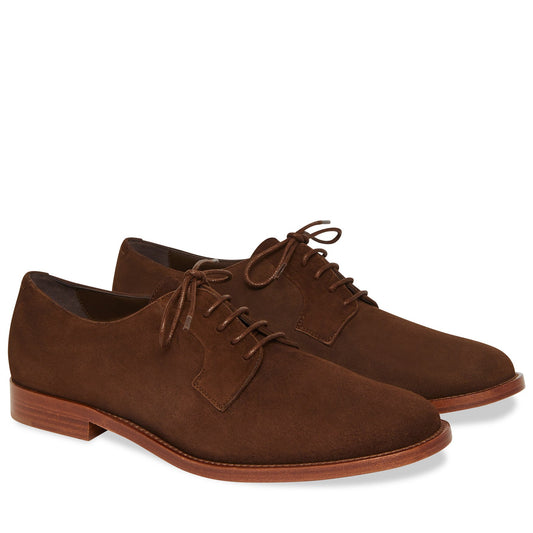 Suede Classic Oxford - Chocolate - Mansur Gavriel. Designed in NYC, made in Italy.