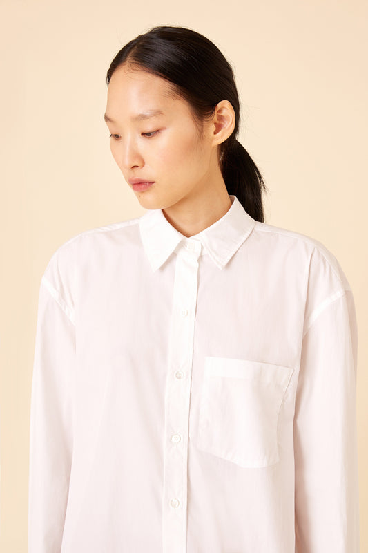 Italian cotton white long sleeve button down.