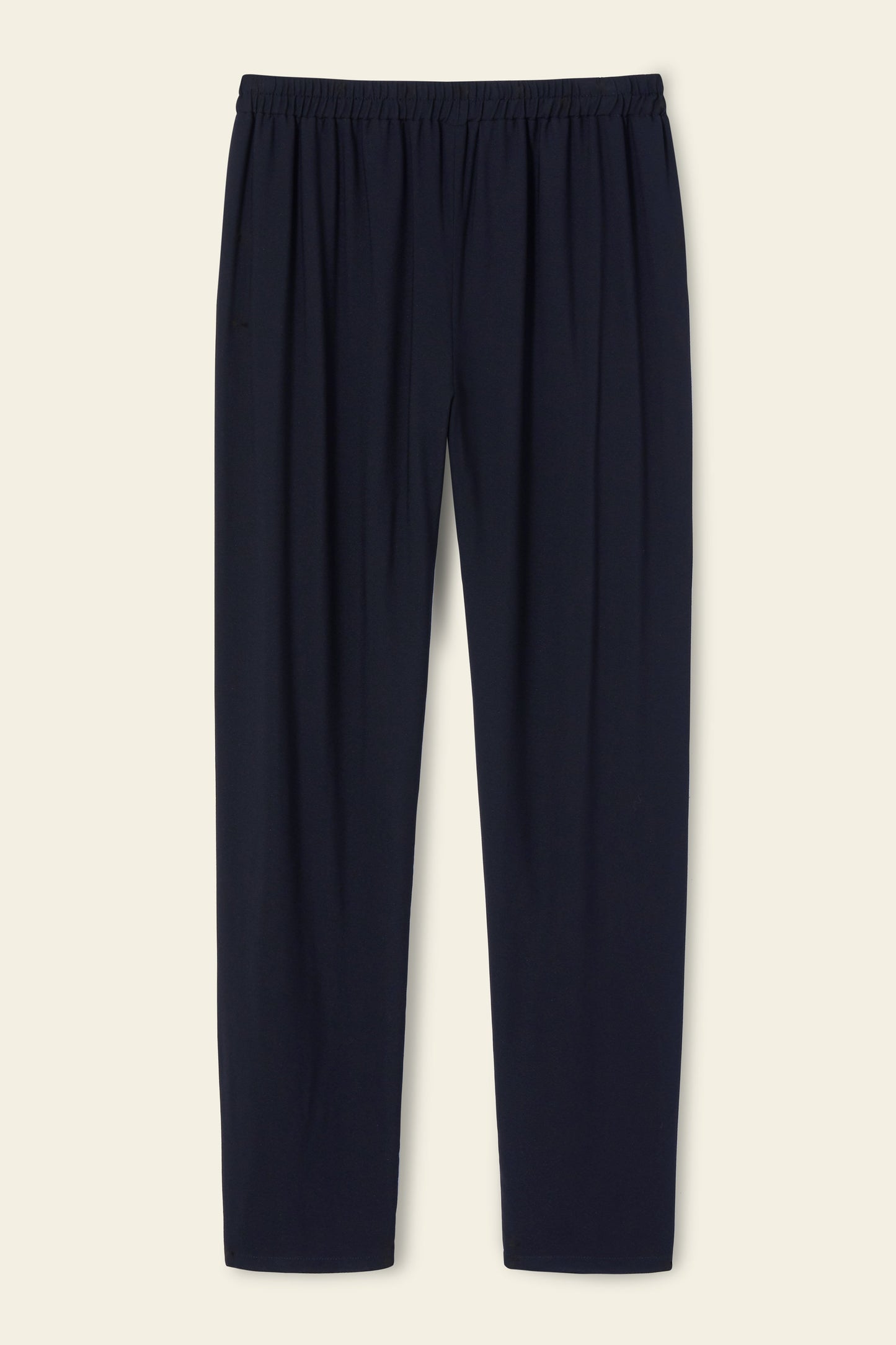 Crepe Elastic Pant - Blu