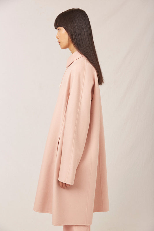 Wool Cashmere Elegant Coat - Rosa