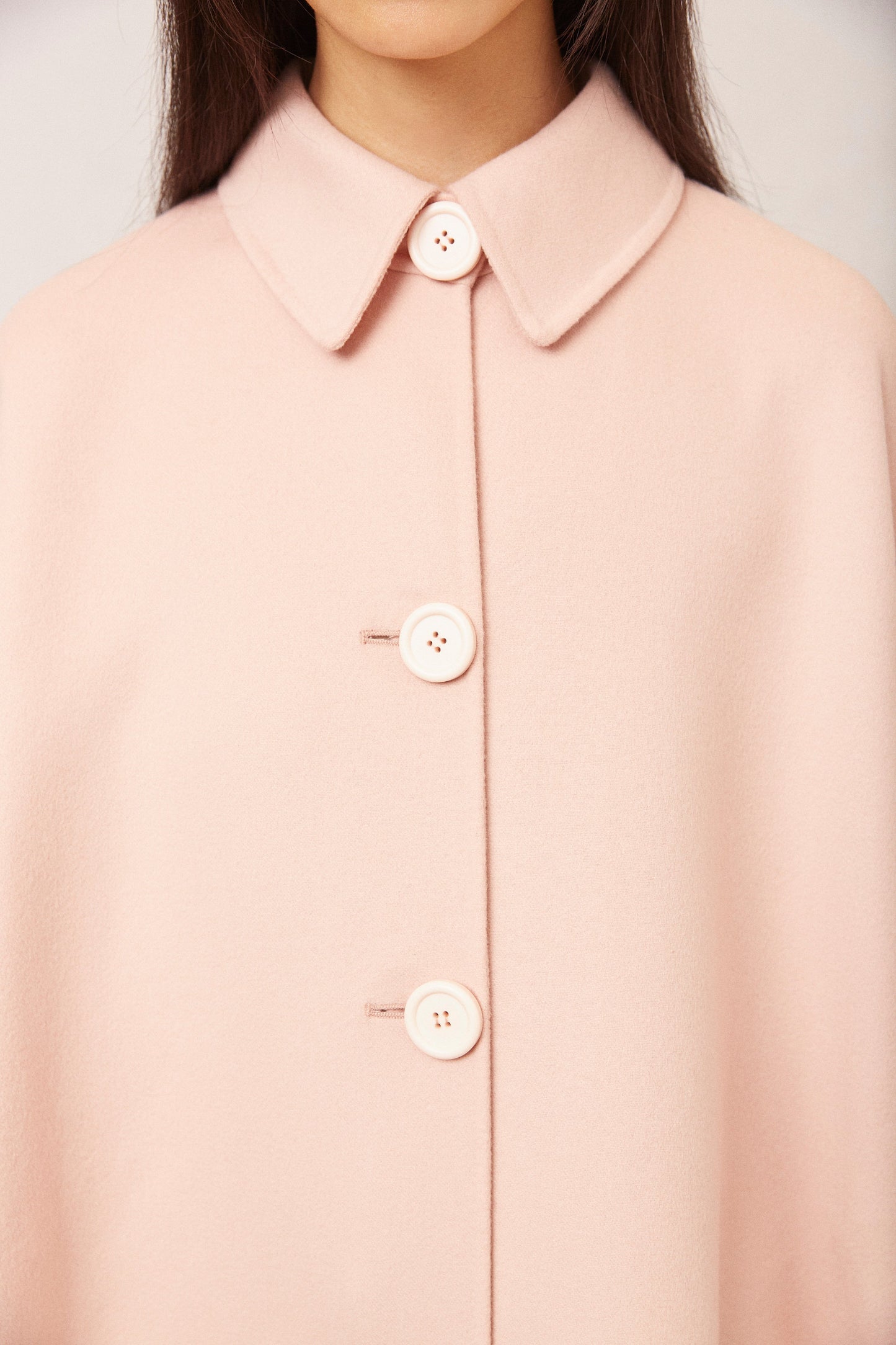 Wool Cashmere Elegant Coat - Rosa