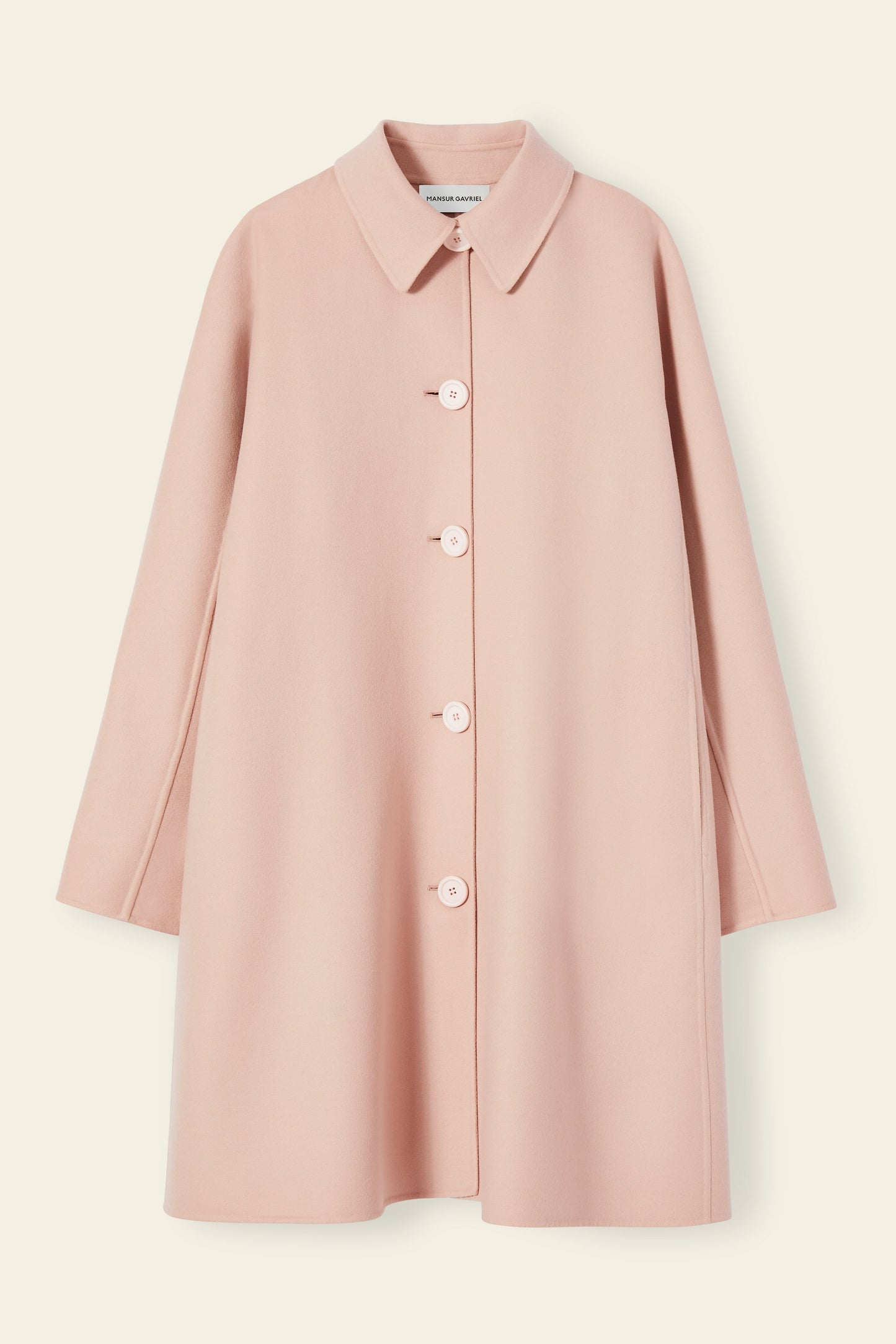 Wool Cashmere Elegant Coat - Rosa