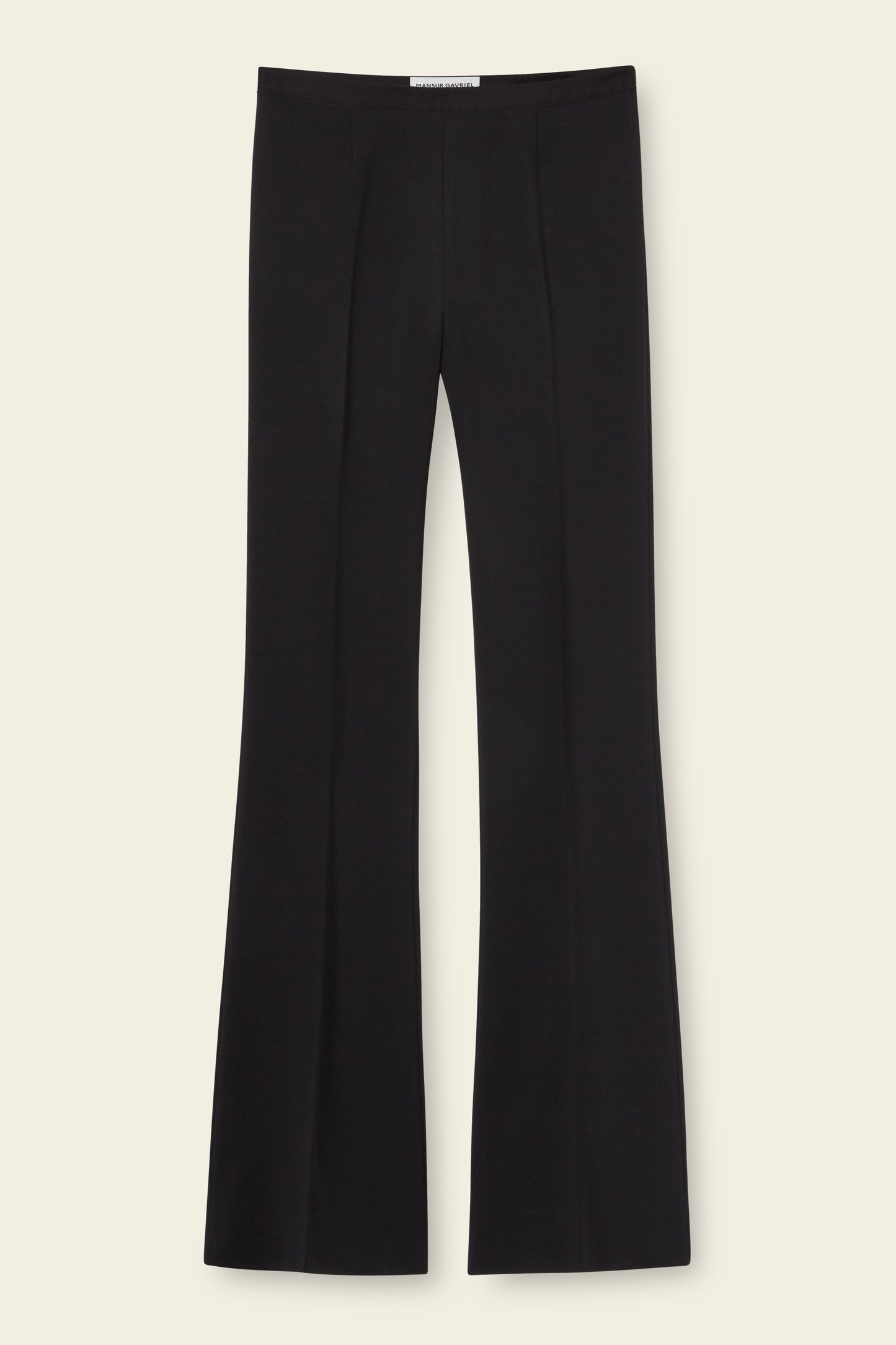 Jersey Viscose Flare Pant - Black - Mansur Gavriel. Designed in NYC, made in Italy.
