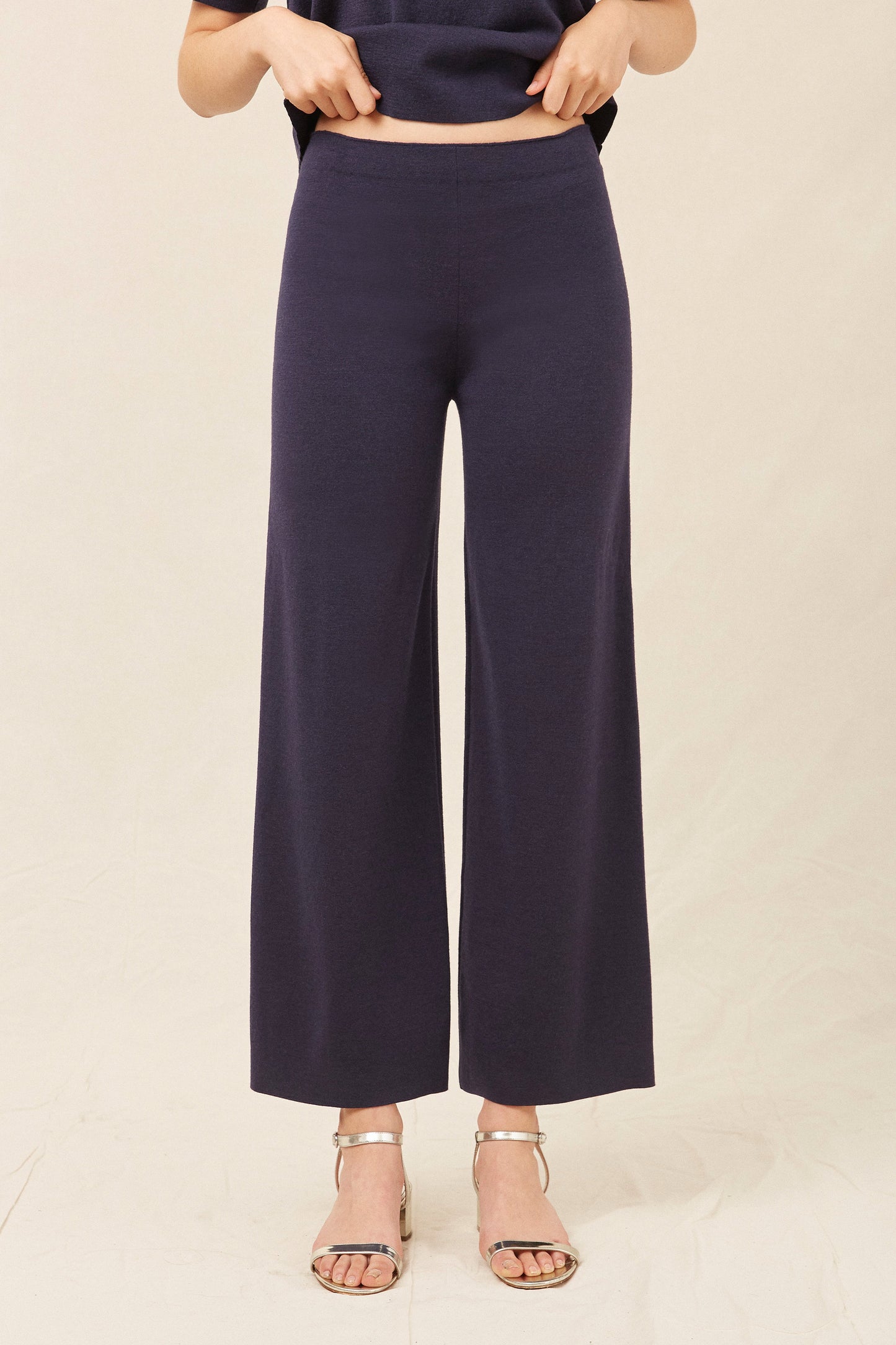 Wool Milano Trousers - Blu