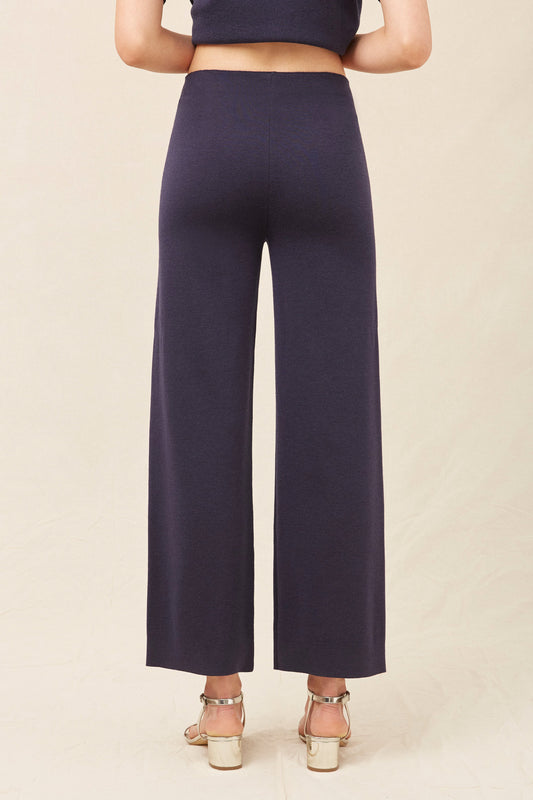 Wool Milano Trousers - Blu - Mansur Gavriel. Designed in NYC, made in Italy.