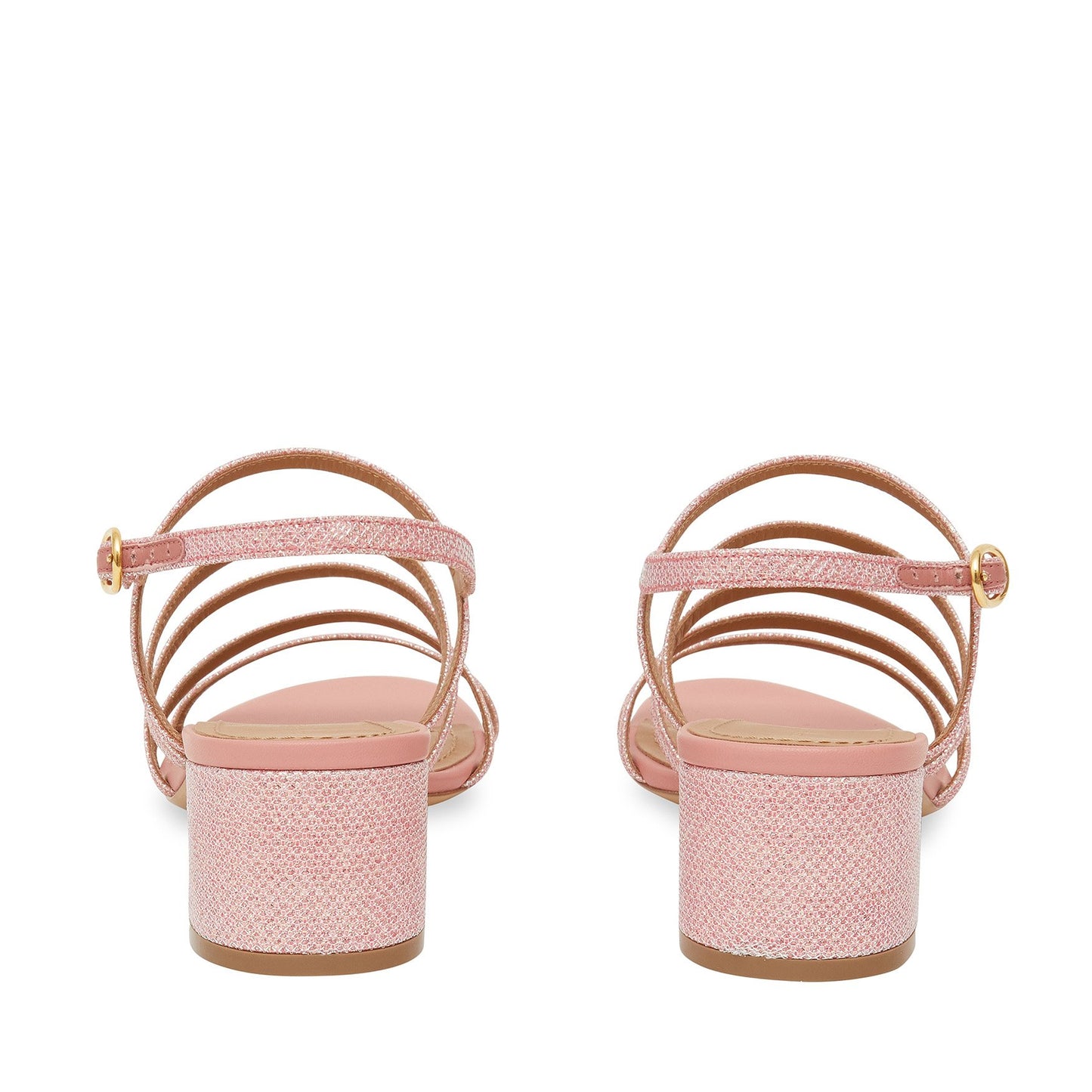 Glitter Multi Strap Slingback - Blush