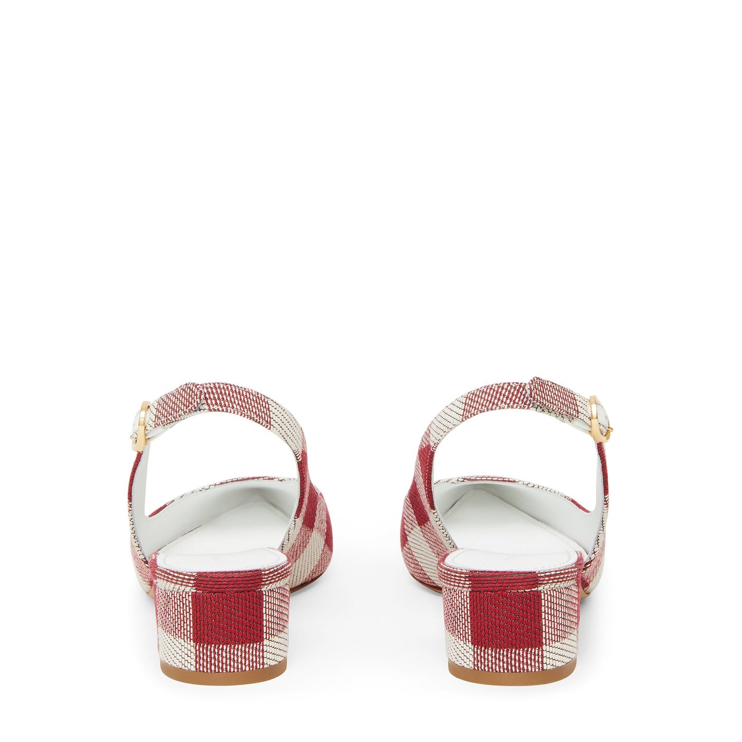 Checker Slingback Heel - Flamma - Mansur Gavriel. Designed in NYC, made in Italy.