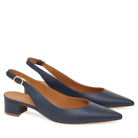 Lamb Slingback Heel - Blu