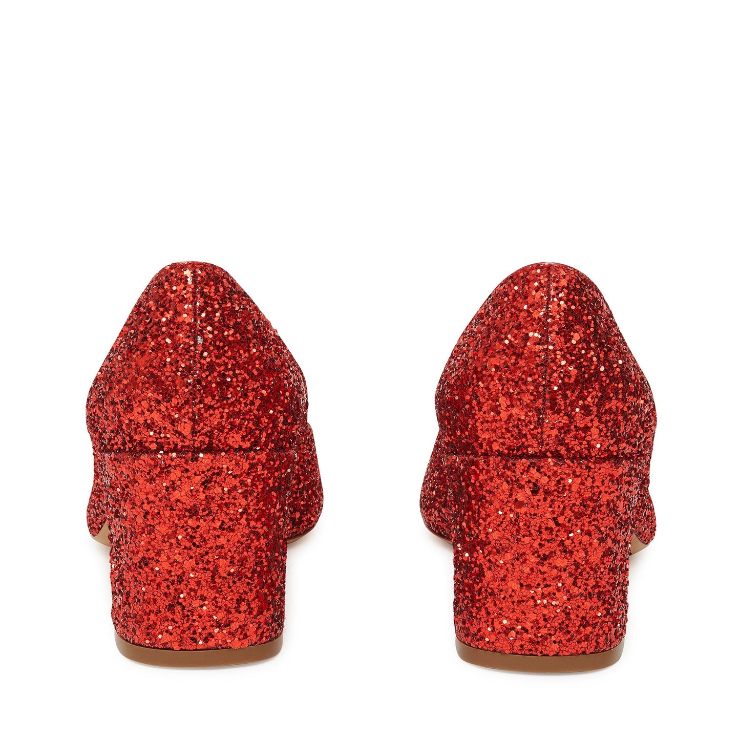 Glitter Square Toe Heel - Flamma