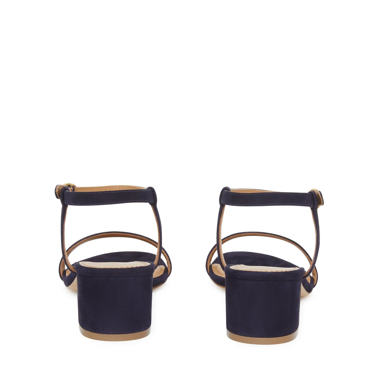 Suede 40mm Ankle Strap Sandal - Blu