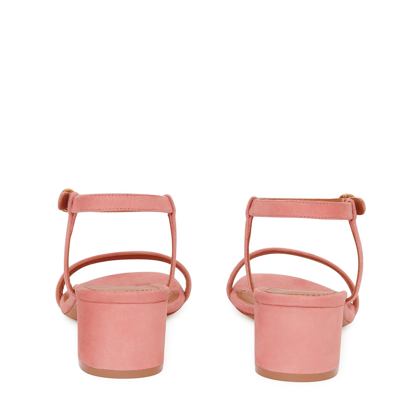 Suede 40mm Ankle Strap Sandal - Blush