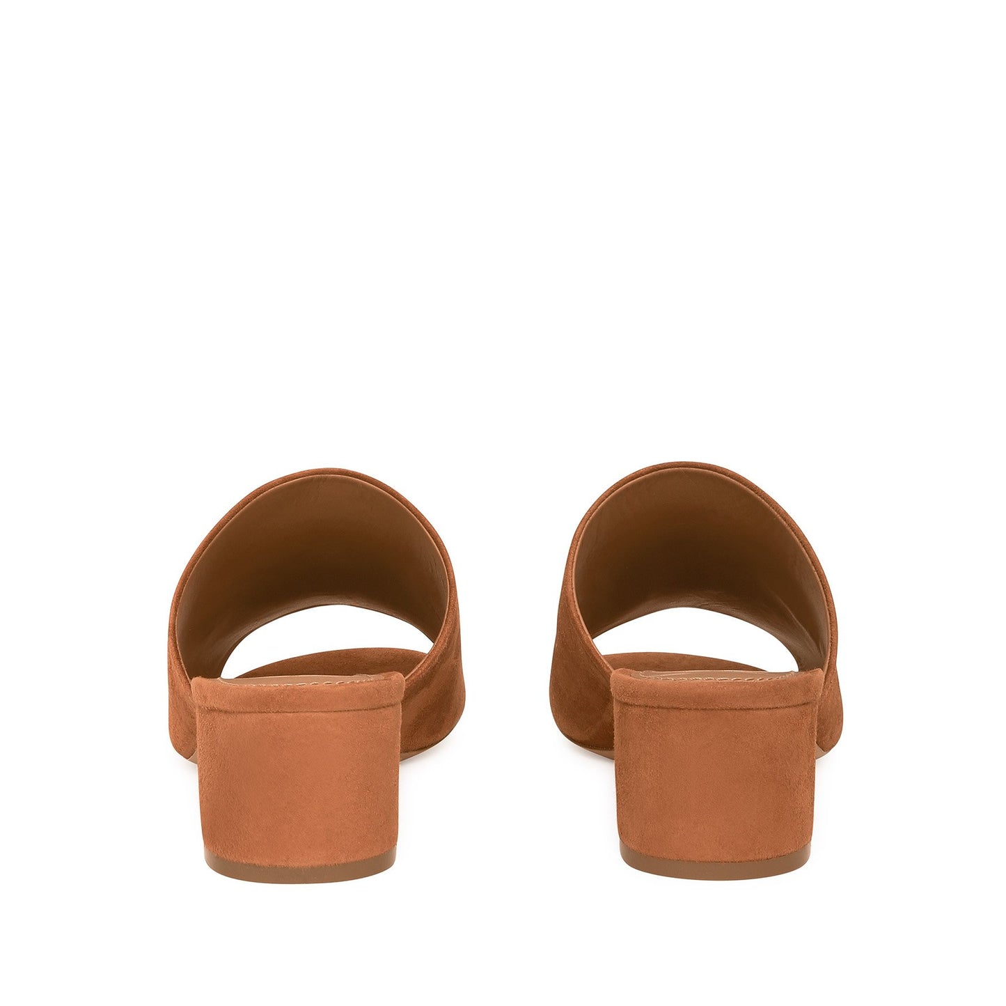 Suede 40mm Mule - Saddle