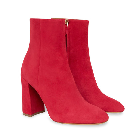 Suede 95MM Ankle Boot - Flamma