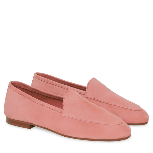 Suede Sock Loafer - Blush