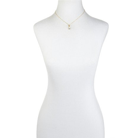 Absolute™ 0.75ct Wing Necklace with Pear-Shaped Drop