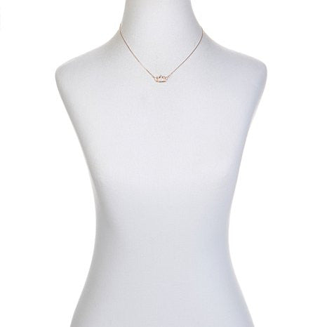 Victoria Wieck .36ct Absolute™ Lotus Flower Rose Vermeil 18-1/2" Necklace