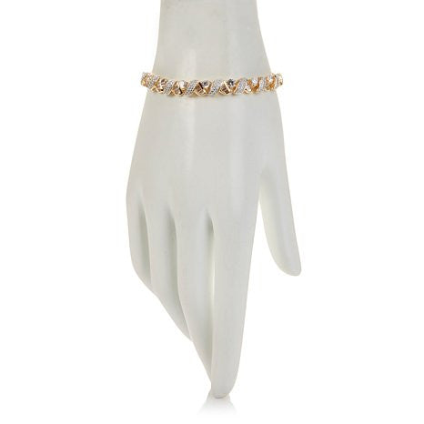Victoria Wieck 7.56ct Absolute™ Baguette and Round 7-1/2" Line Bracelet