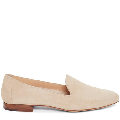Suede 10mm Venetian Loafer - Sand