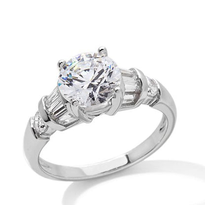 2.6ct Absolute™ Princess-Cut or Round Multistone Ring