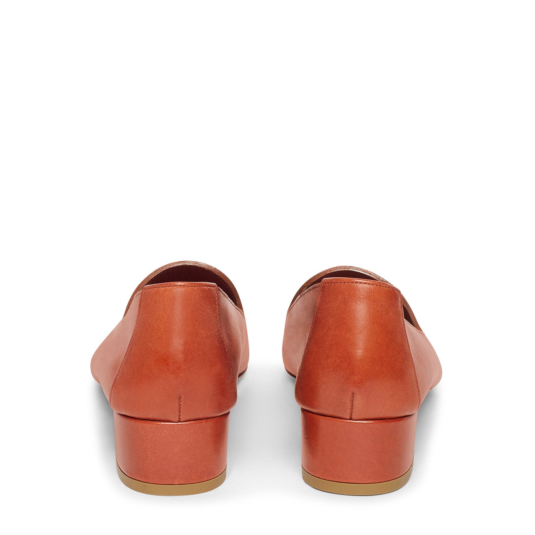 Vegetable Tanned 30mm Venetian Loafer - Brandy - Mansur Gavriel. Designed in NYC, made in Italy.