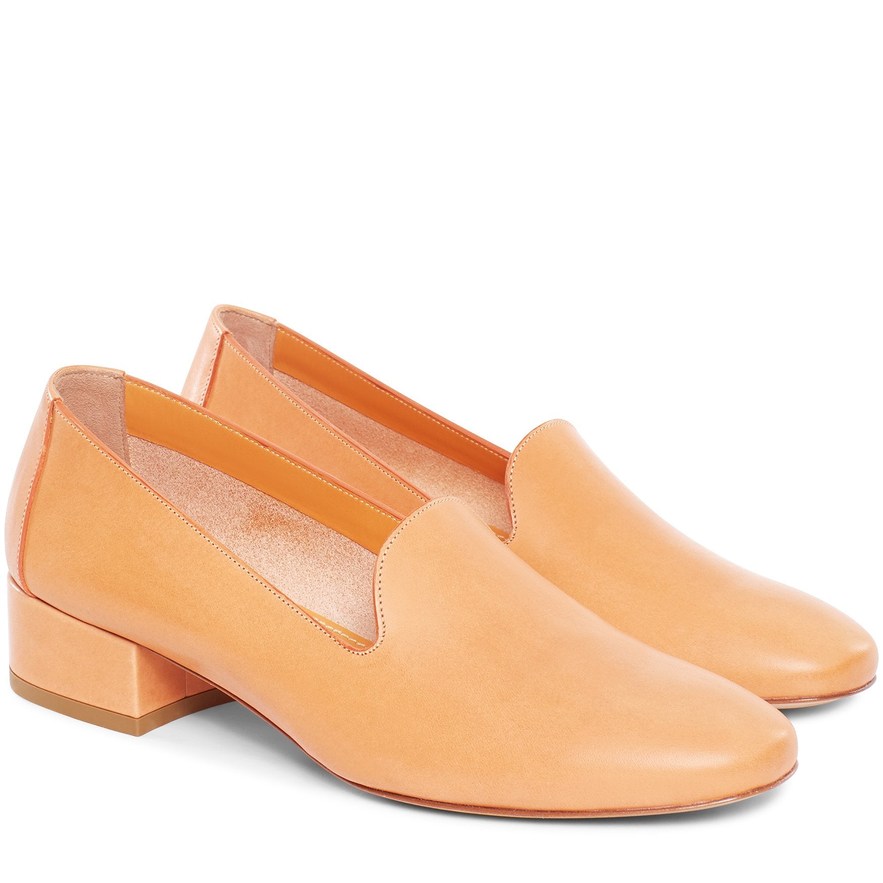 Vegetable Tanned 30mm Venetian Loafer - Cammello - Mansur Gavriel. Designed in NYC, made in Italy.