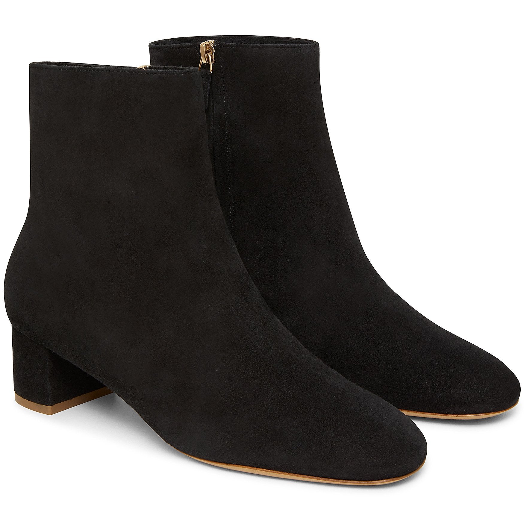 Shearling 40mm Ankle Boot - Black - Mansur Gavriel. Designed in NYC, made in Italy.
