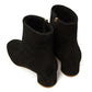 Shearling 40mm Ankle Boot - Black - Mansur Gavriel. Designed in NYC, made in Italy.