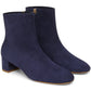 Shearling 40mm Ankle Boot - Blu - Mansur Gavriel. Designed in NYC, made in Italy.