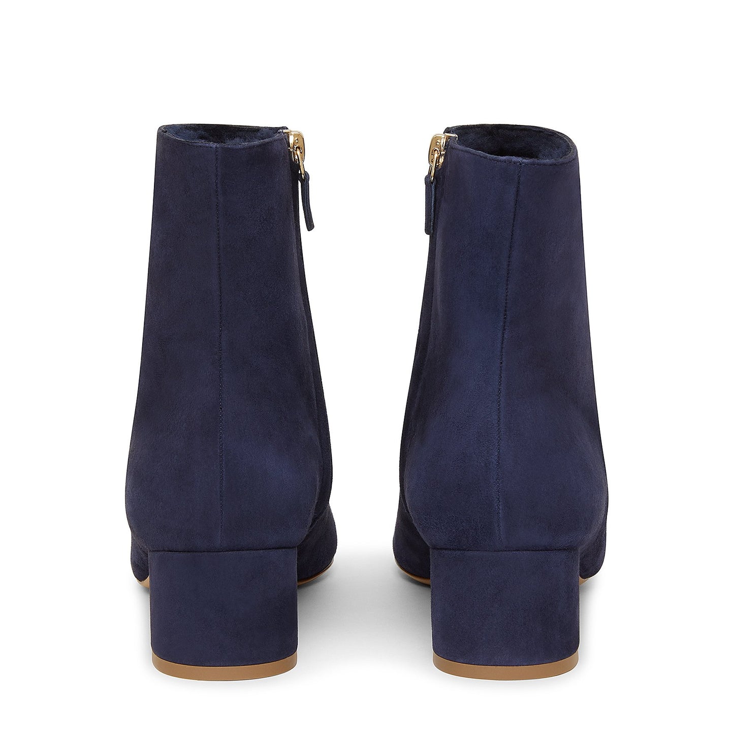 Shearling 40mm Ankle Boot - Blu - Mansur Gavriel. Designed in NYC, made in Italy.
