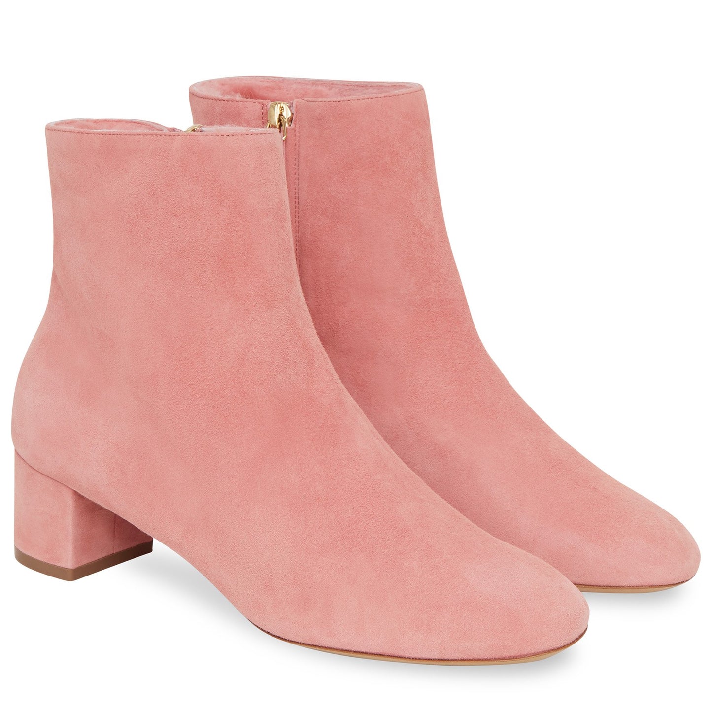 Shearling 40mm Ankle Boot - Blush