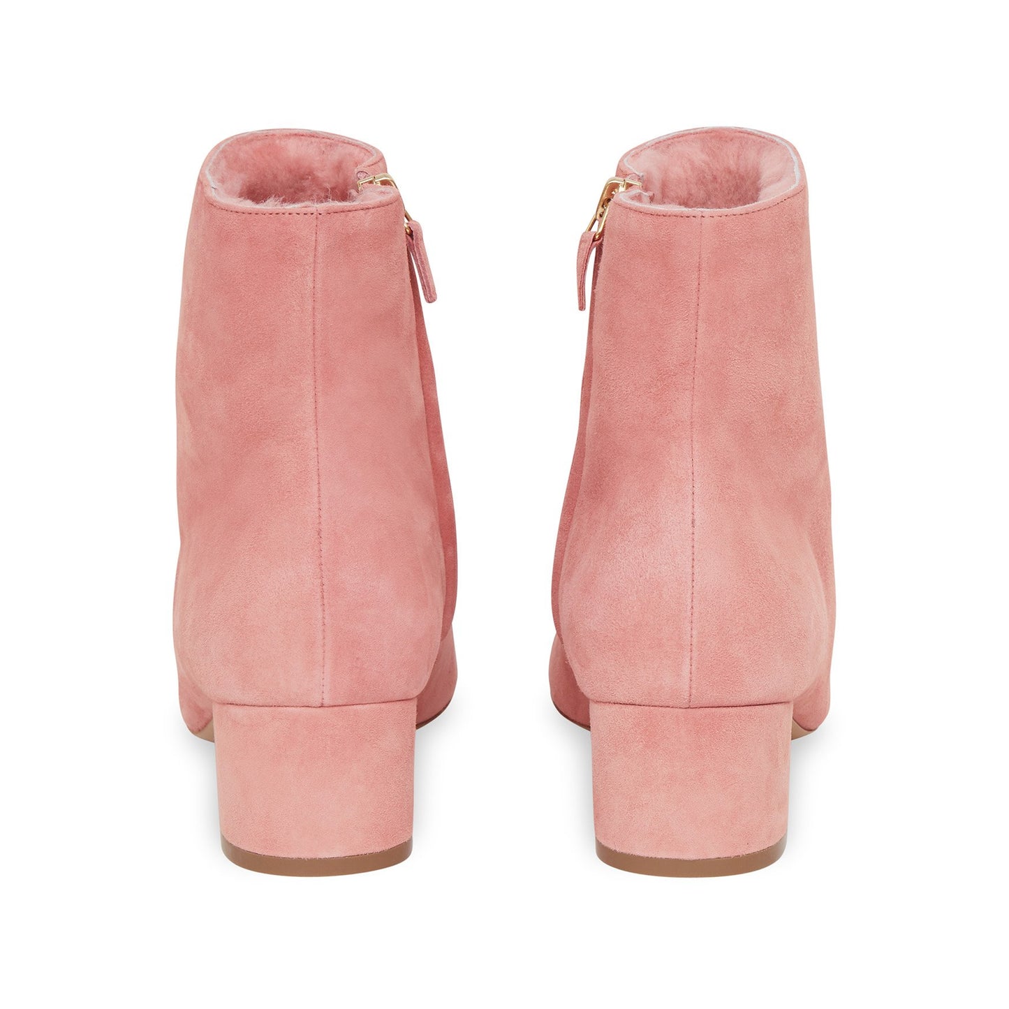 Shearling 40mm Ankle Boot - Blush