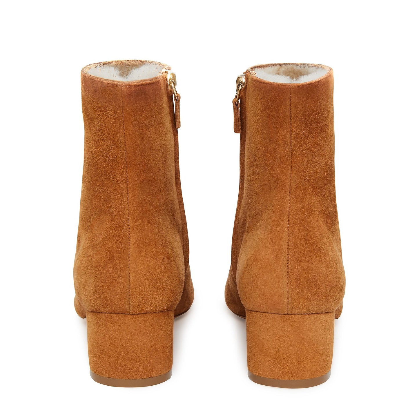 Shearling 40mm Ankle Boot - Cammello - Mansur Gavriel. Designed in NYC, made in Italy.