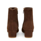 Shearling 40mm Ankle Boot - Chocolate - Mansur Gavriel. Designed in NYC, made in Italy.