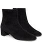 Suede 40mm Unlined Ankle Boot - Black - Mansur Gavriel. Designed in NYC, made in Italy.