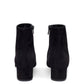 Suede 40mm Unlined Ankle Boot - Black - Mansur Gavriel. Designed in NYC, made in Italy.