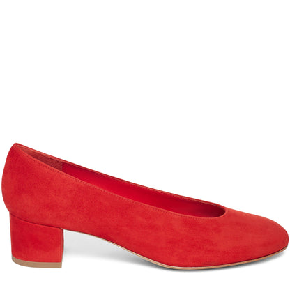Suede 40mm Ballerina Pump - Flamma