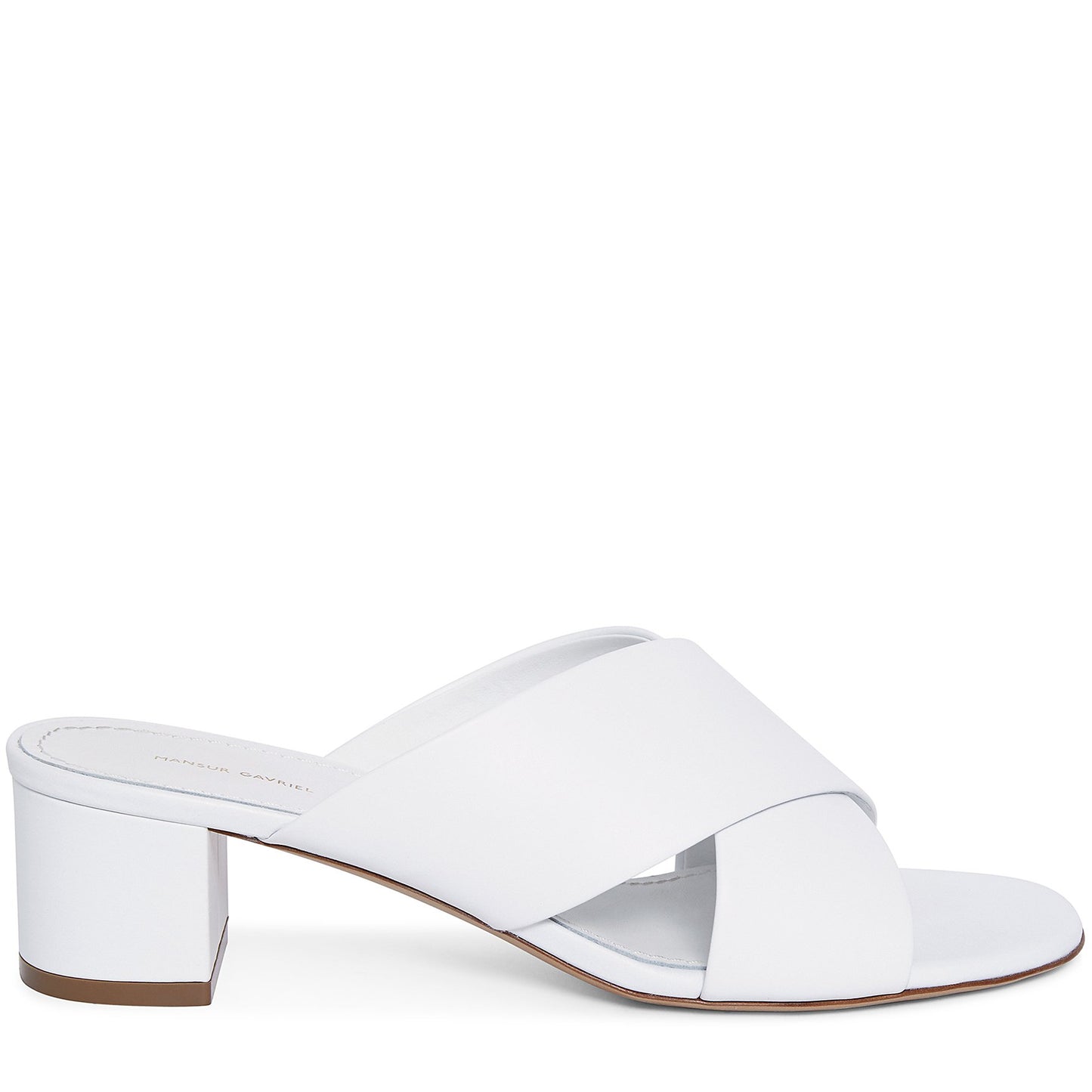 Lamb 40mm Crossover Sandal - White